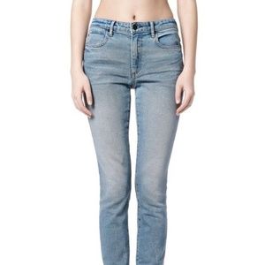 ALEXANDER WANG: WANG 001 Slim Fit High Waist Jeans